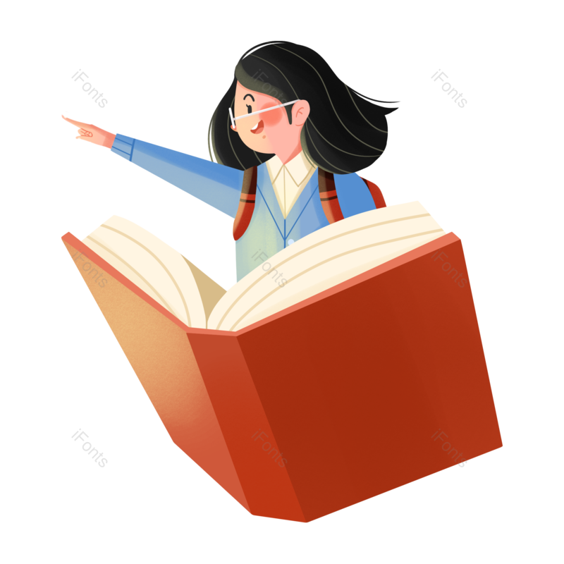 高考图片,学习元素,女孩PNG,读书免抠素材